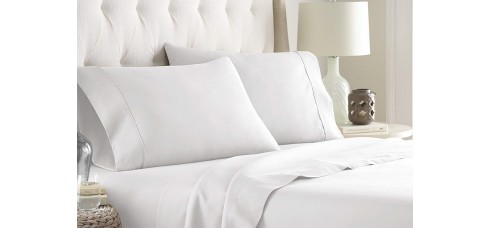 Bed Sheet Crystalize Classic Sizes, for Hotel usage, Percal 180TC (White)